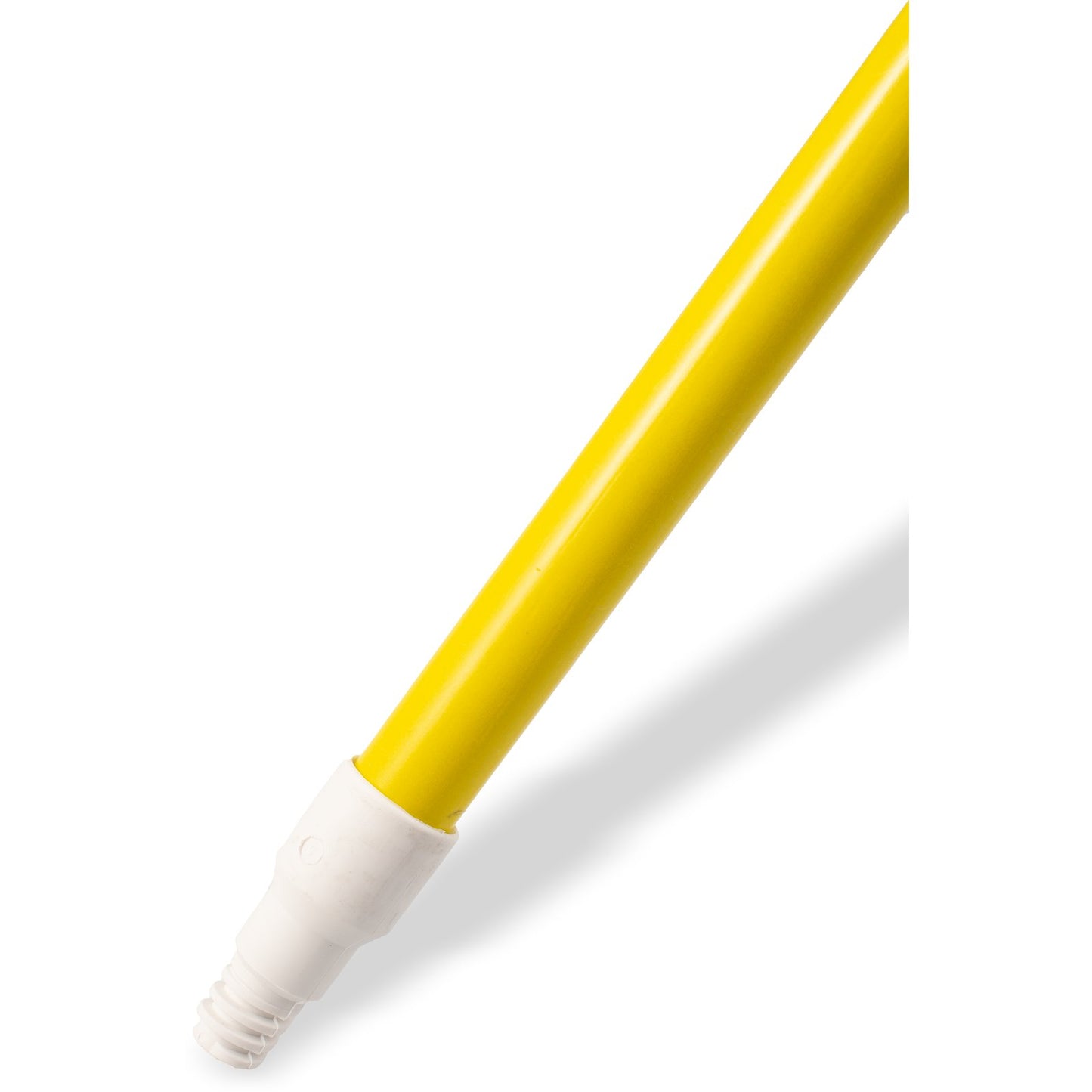 Carlisle 4022704 60" Yellow Fiberglass Sparta Solid Foam-Filled, Threaded Handle with Flex Tip
