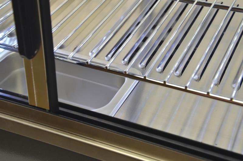 Omcan 40003 26-inch Display Warmer with 96 L capacity and Front and Back Doors