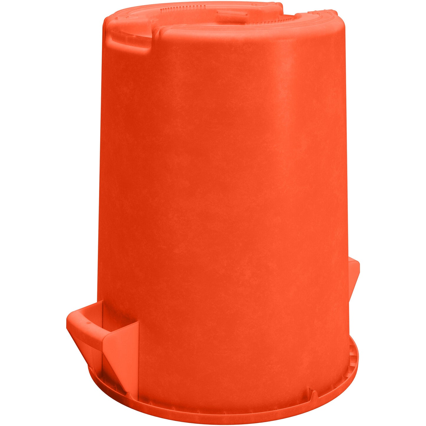 Sparta 84102024 20 Gallon Orange Round Polyethylene Bronco Waste Bin Trash Container