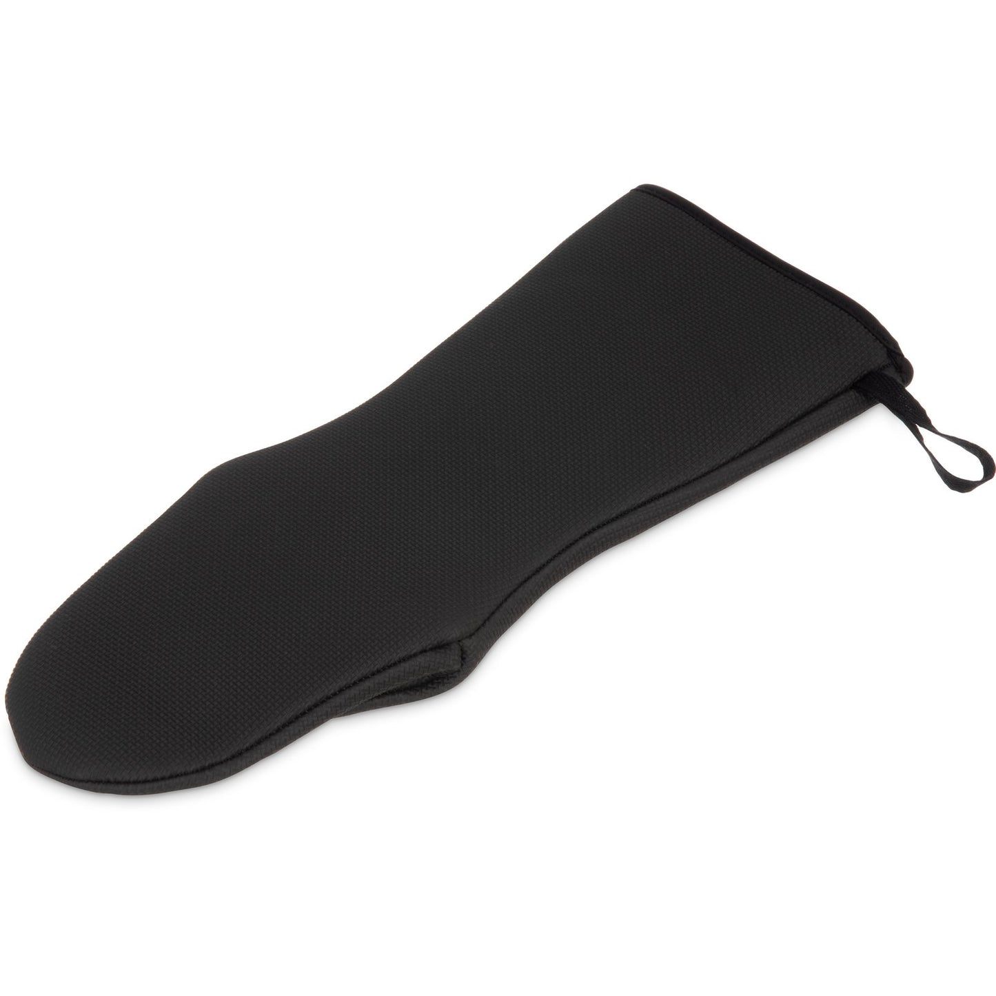 San Jamar UPM15BK 15" Black Neoprene Ultigrip Oven Mitt - Puppet Style