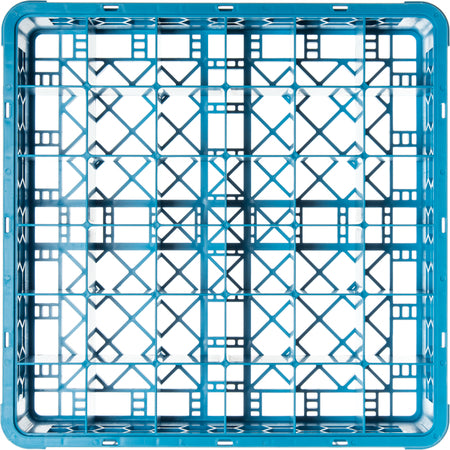Carlisle RG3614 Carlisle Blue 36-Compartment Polypropylene OptiClean Divided Glass Rack 3.25