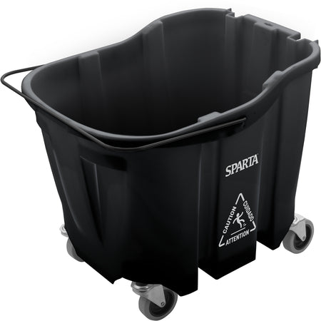 Sparta 7690403 35 Qt Black Polypropylene OmniFit Mop Bucket Only