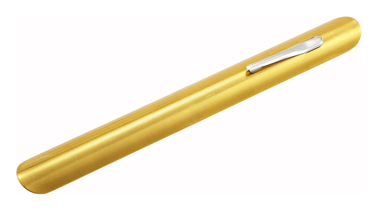 Winco ATC-16G Gold Aluminum Table Crumber w/ Pocket Clip