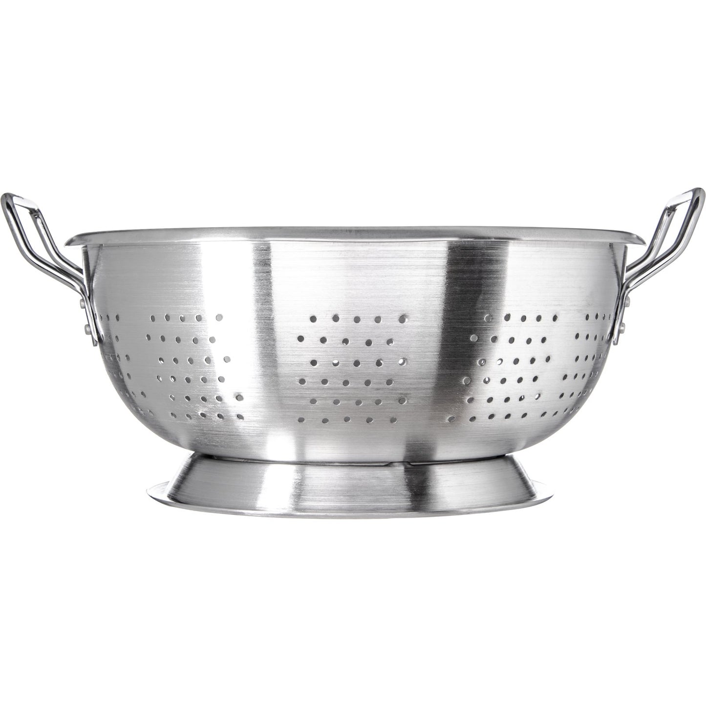Carlisle 60279 11 Qt Silver Aluminum Signature Select Dura-Ware Standard Weight Colander