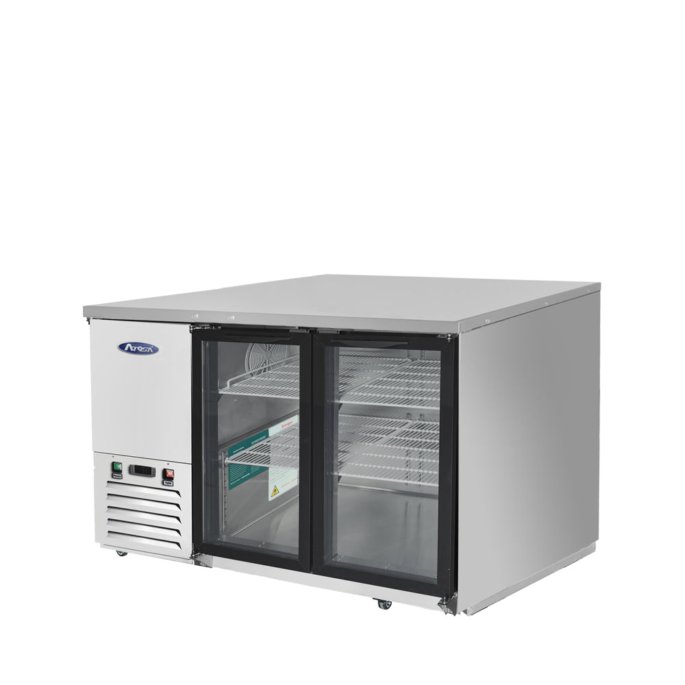 Atosa MBB48GGR 48" Glass Door Back Bar Cooler