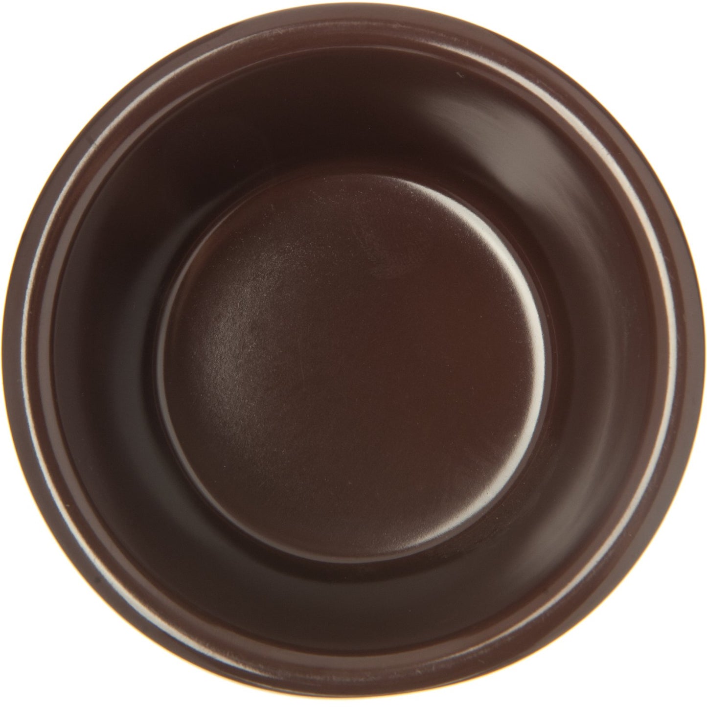 Carlisle S28069 3 oz Chocolate Melamine Smooth Ramekin