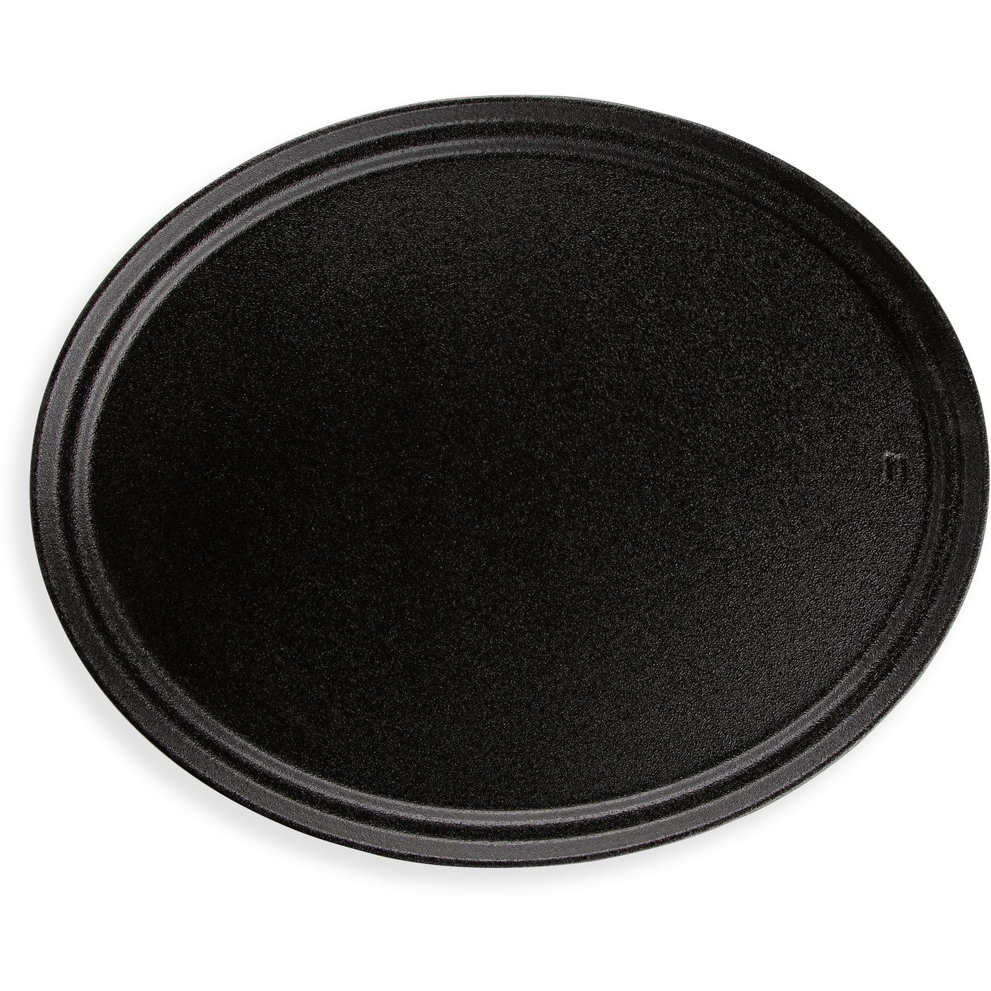 Carlisle 2500GR2004 24" x 19" Black Oval Griptite 2 Tray