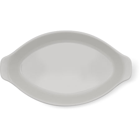Carlisle 740502 7.5" X 4.25" White Oval Polycarbonate Casserole Dish