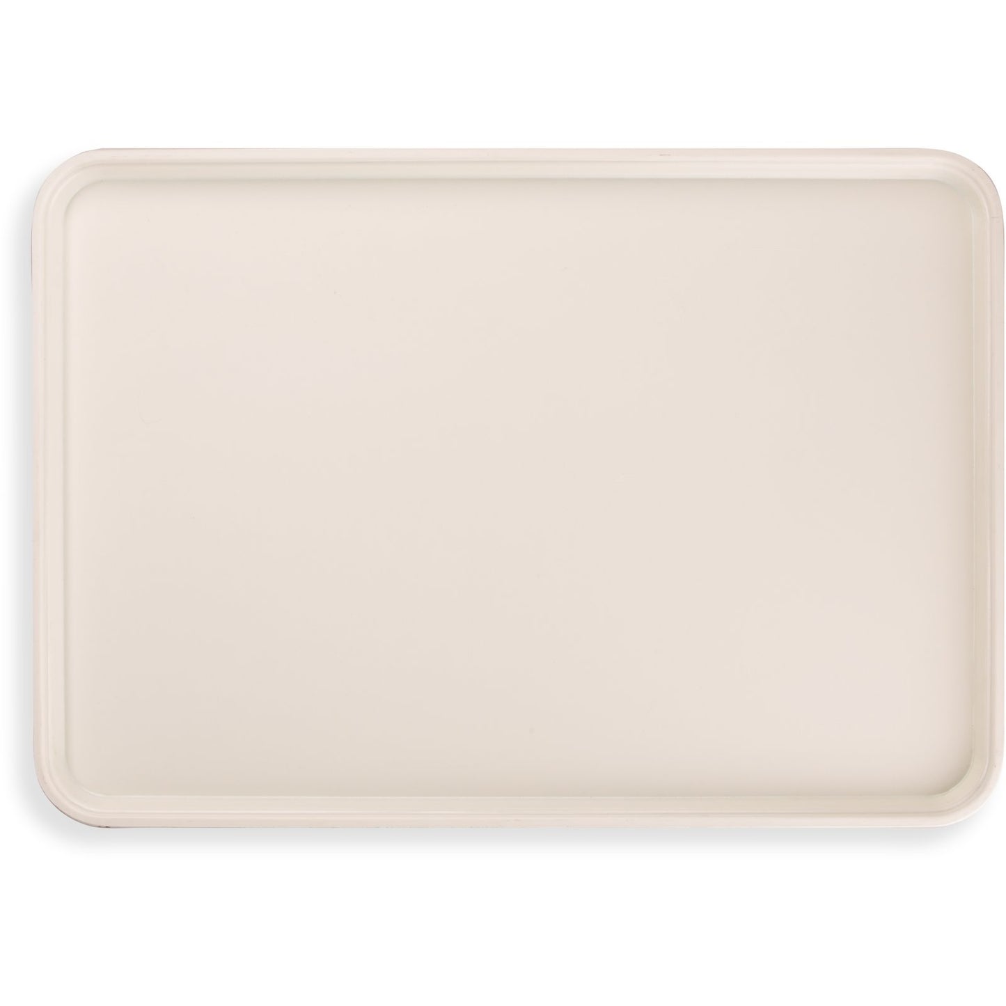 Carlisle 2618FGQ001 17.9" x 25.6" Bone White Glasteel Tray Display/Bakery