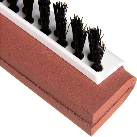Carlisle 36781800 18" Red Neoprene Rubber Squeegee w/ Bristles