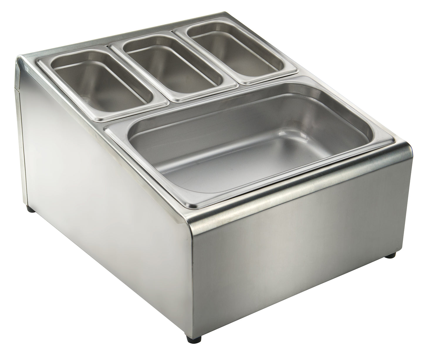 Winco SCPH-33 Stainless Steel Condiment Serving Container