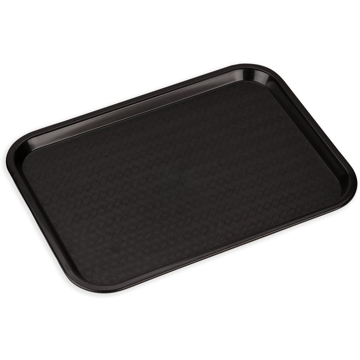 Carlisle CT121603 12" x 16" Black Cafe Fast Food Cafeteria Tray