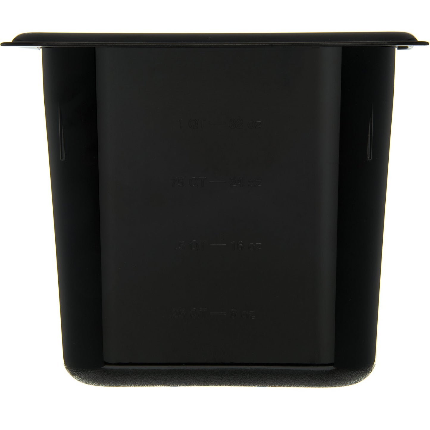 Carlisle 3088803 1/9 Size Black High Heat Plastic StorPlus Food Pan, 6" Deep