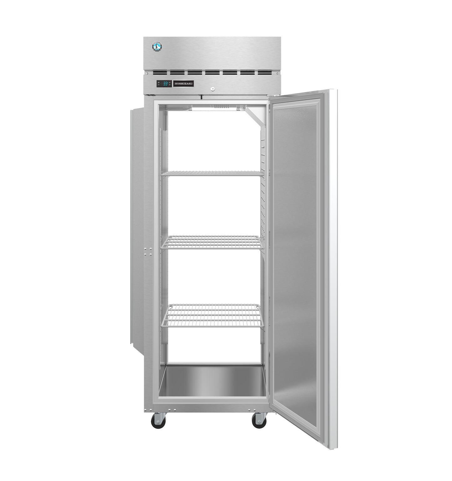 Hoshizaki PT1A-FS-FS One Section Full Stainless Door with Lock Upright Pass Thru Refrigerator