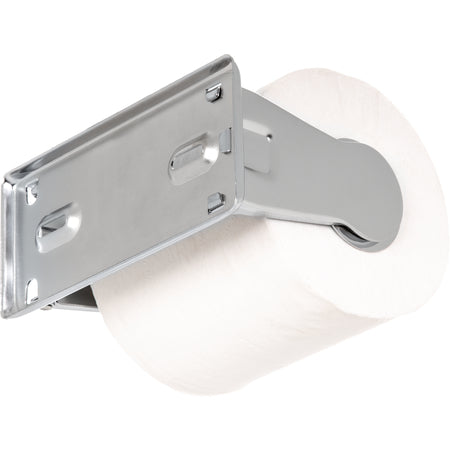 San Jamar R200XC Chrome Single Plastic Roll Locking Toilet Tissue Dispenser 1.5" core