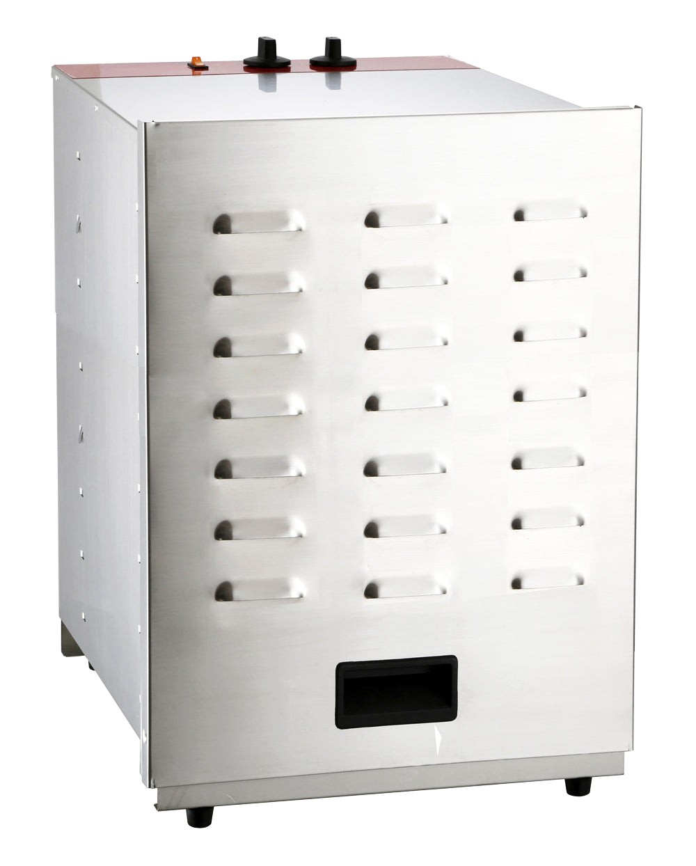 Omcan 47042 16 Tray Stainless Steel Food Dehydrator with Thermostat Control and Timer