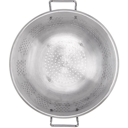 Carlisle 60277 16 Qt Silver Aluminum Signature Select Dura-Ware Heavy Weight Colander