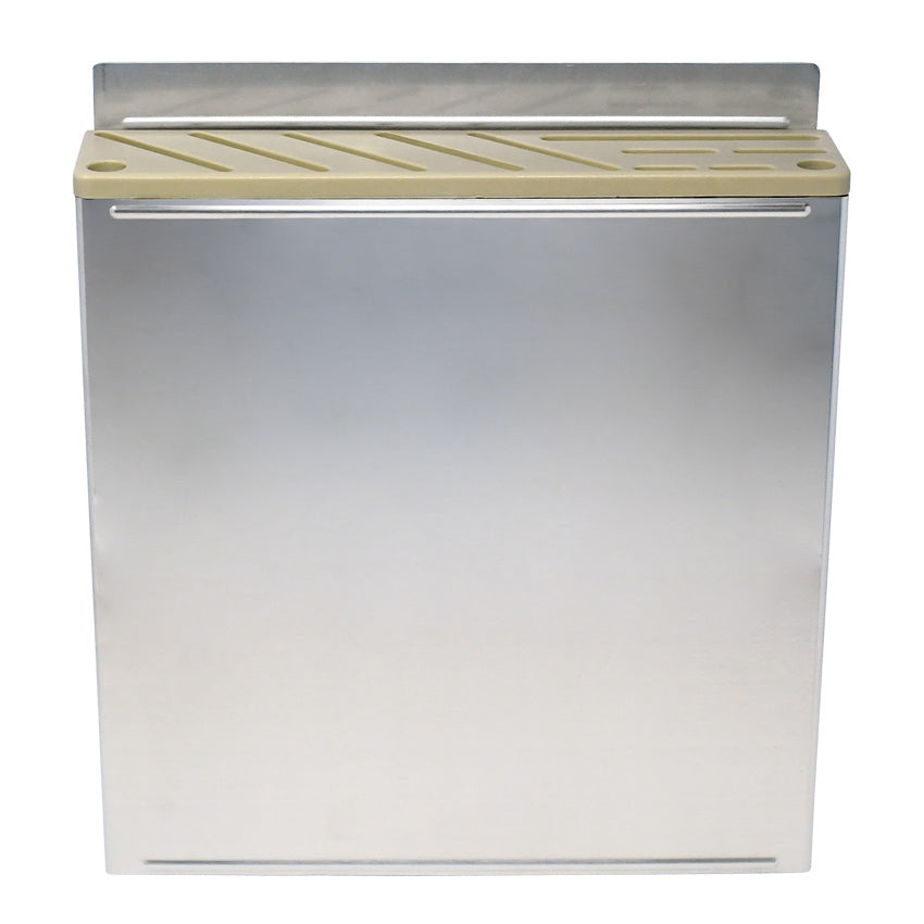 Omcan 12933 Stainless Steel Knife Rack with Tan Plastic Insert
