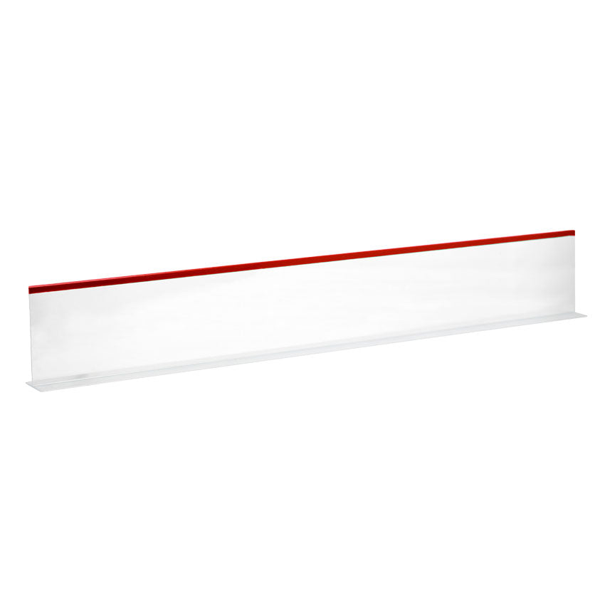 Omcan 10781 5" x 30" Clear Divider with Red Beading