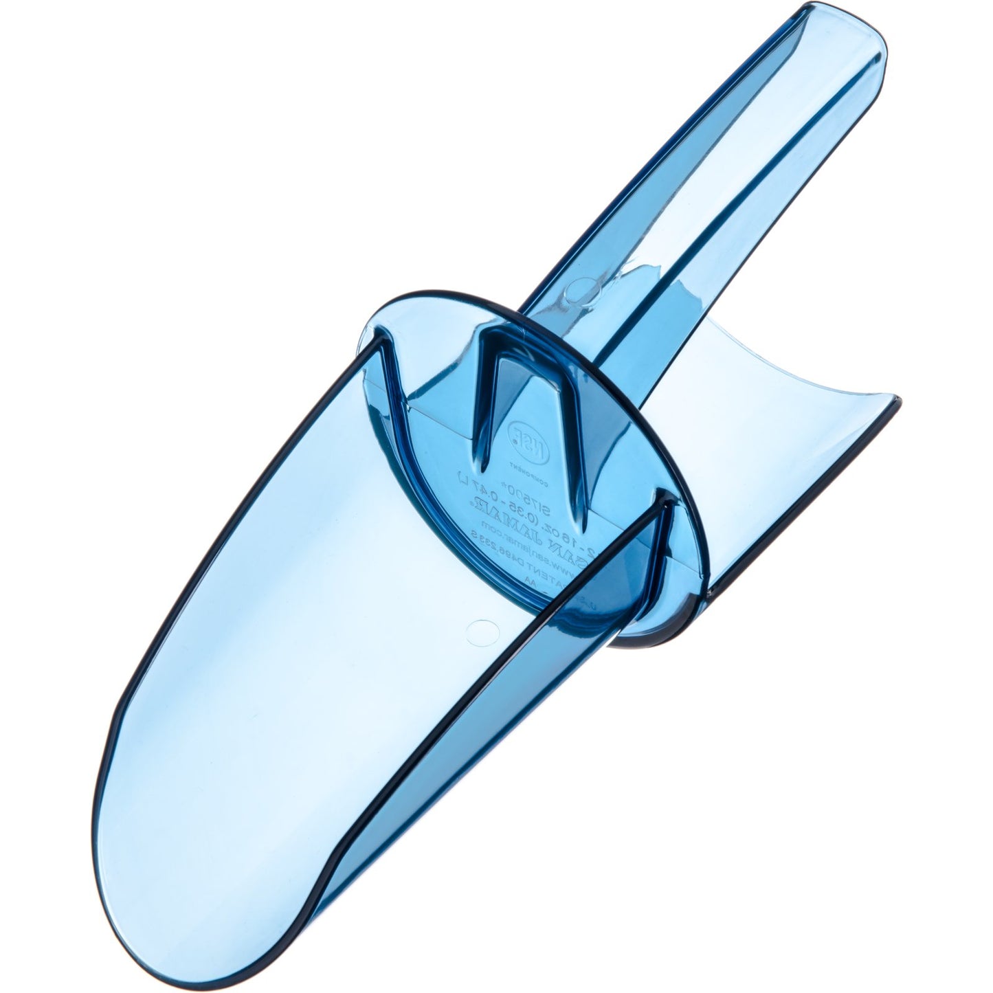 San Jamar SI7500 12 -16 oz Blue Saf-T-Scoop Ice Scoop