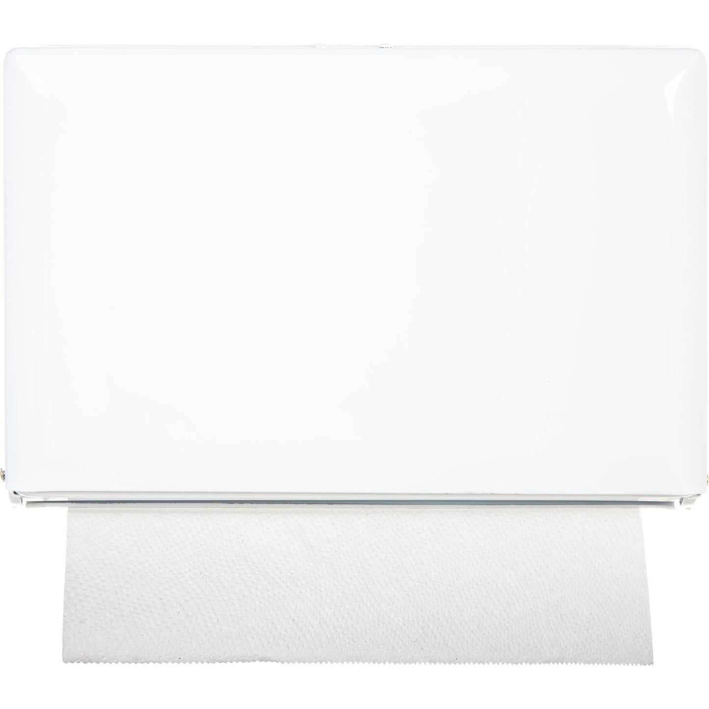 San Jamar T1800WH 500 Singlefold White Metal Plastic Towel Dispenser