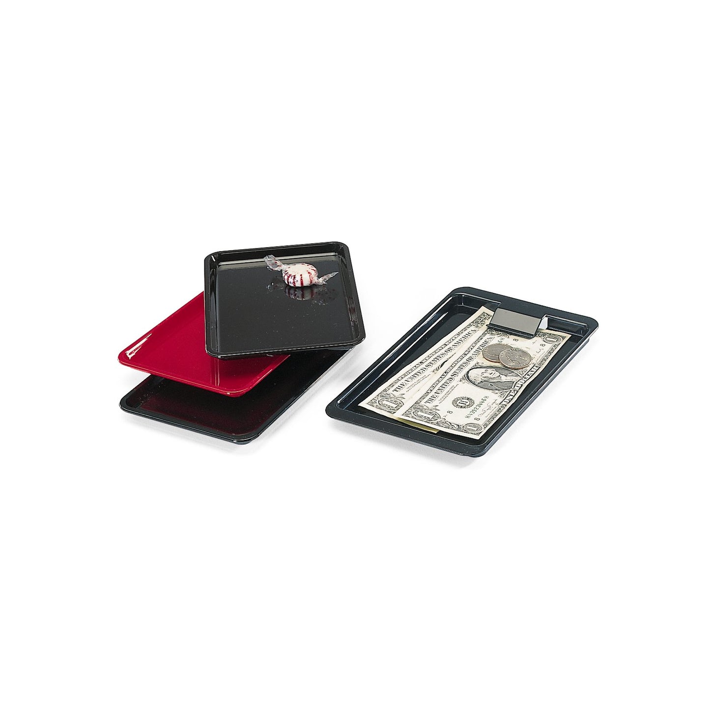Carlisle 302203 6-1/2" x 4-1/2" Black Standard Tip Tray