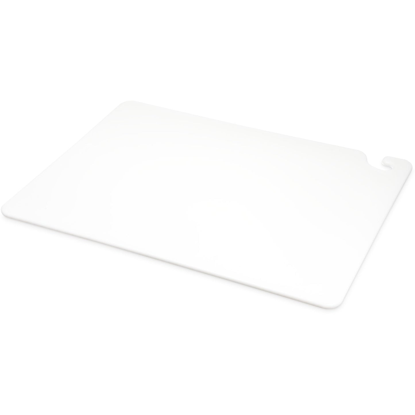 San Jamar CB182434WH 18" x 24" x 0.75" White Cut-N-Carry Cutting Board