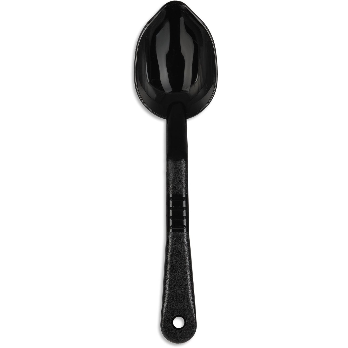Carlisle 441503 11" Black High Heat Plastic Solid High Heat Serving Spoon