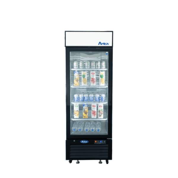 Atosa MCF8720GR 19.39 Cuft Black Single Glass Door Bottom Mount Merchandiser Freezer
