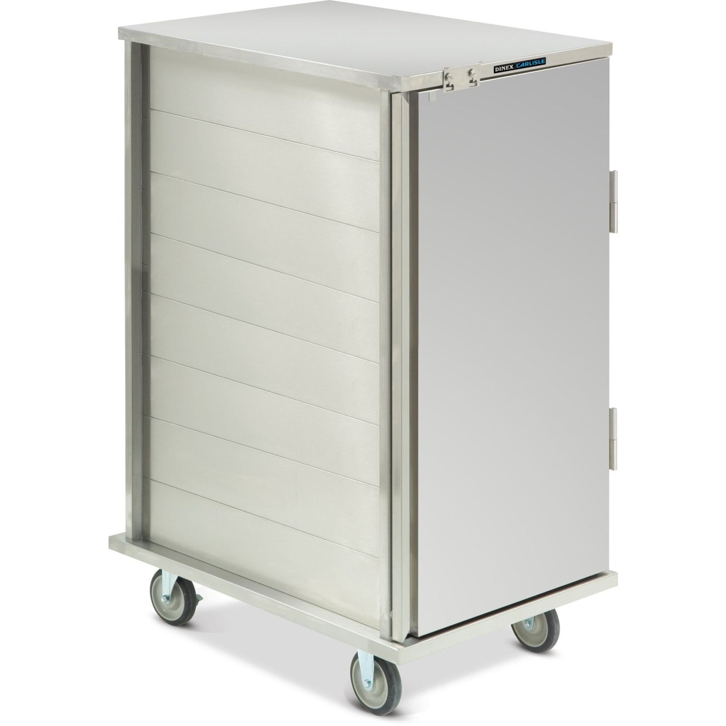 Dinex DXPICTPT16 16 Trays (2 Trays per Slide) 23.75" x 34.25" x 54" Single Door Stainless Steel TQ Economy Cart