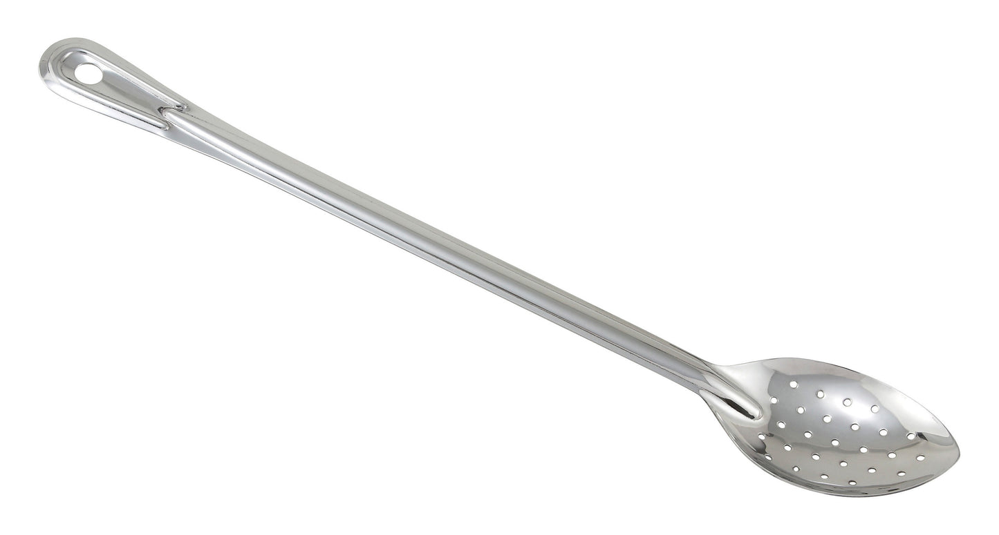 Winco BSPT-18 18" Stainless Steel Perforated Basting Spoon