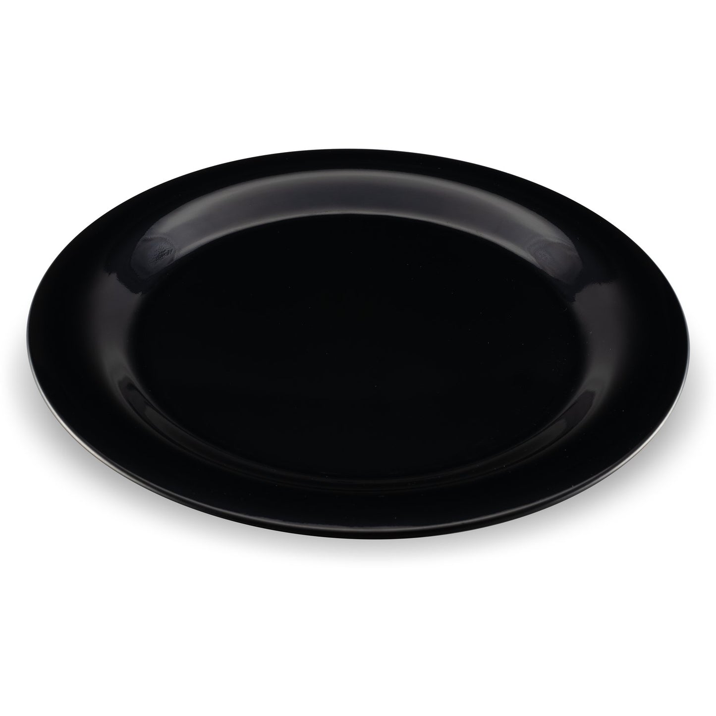 Carlisle 3300203 10.5" Black Sierrus Melamine Narrow Rim Dinner Plate