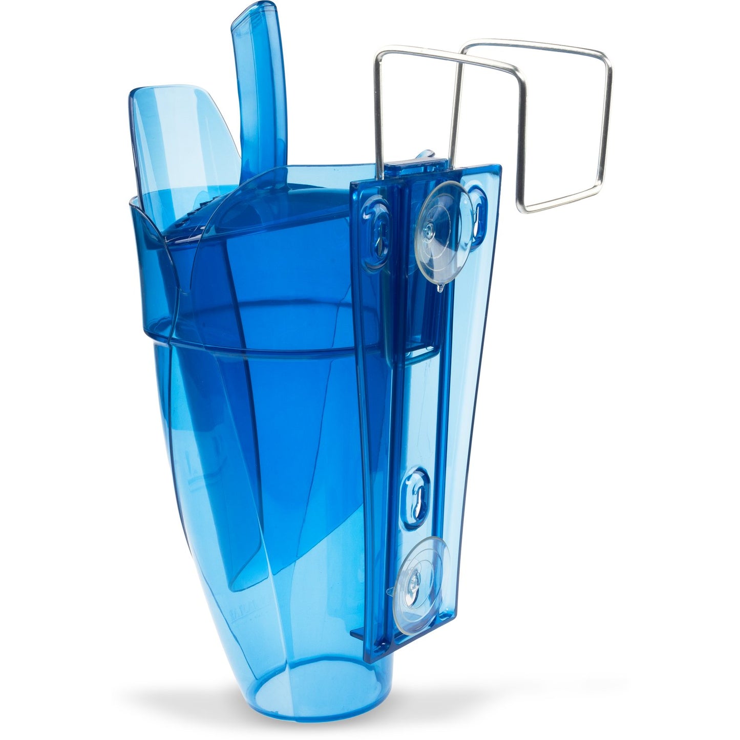 San Jamar SI9000 64-86 oz Blue Saf-T-Ice Scoop and Holder