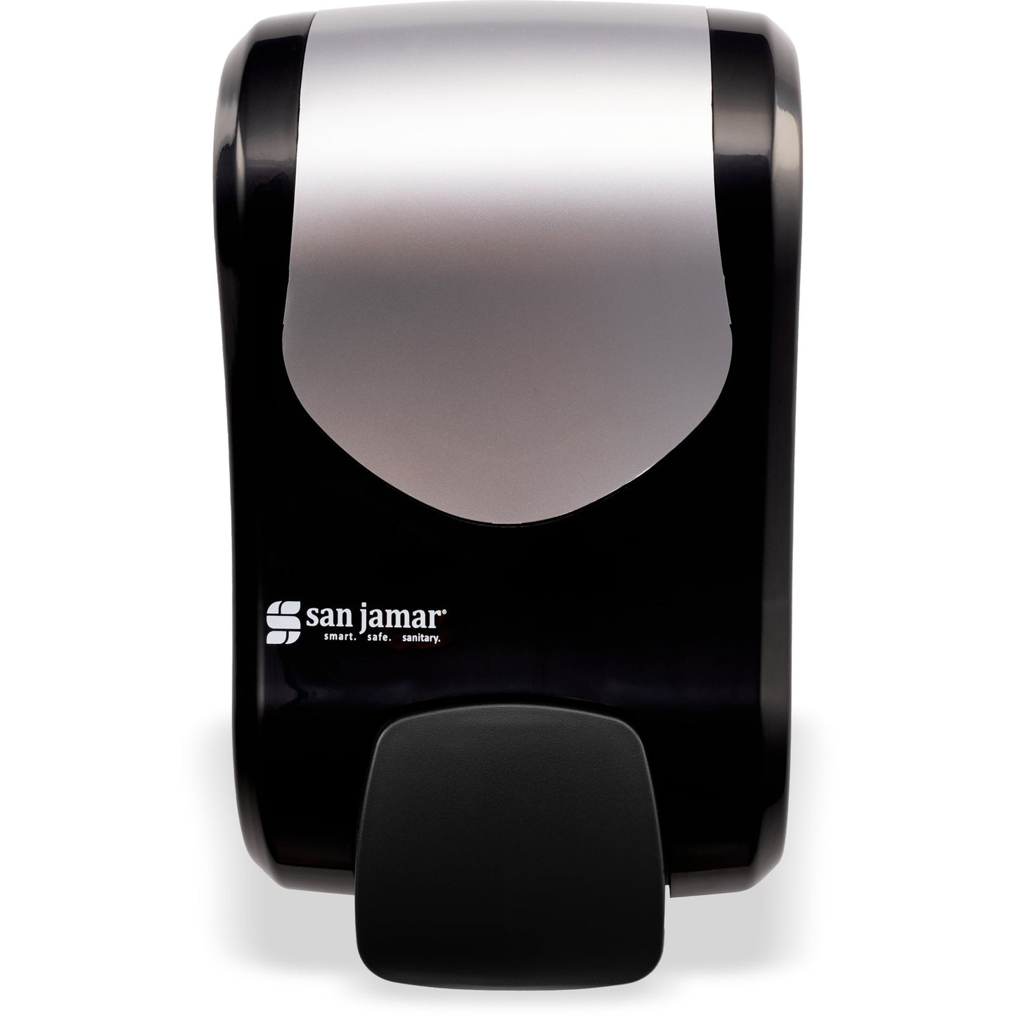 Carlisle S970BKSS 900 mL Black-Stainless Steel Manual Plastic Summit Rely Soap & Sanitizer Dispenser, Liquid & Lotion