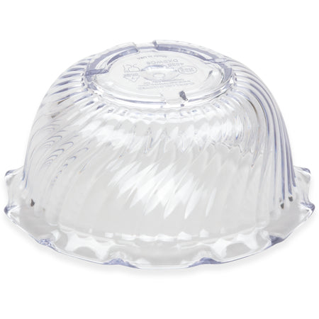 Dinex DXSWC807 8 oz Clear SAN Tulip Turnbury Swirl Bowl (48/cs)