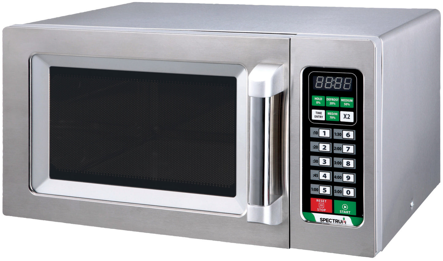 Winco EMW-1000ST Stainless Steel Touch Spectrum Commercial Microwave