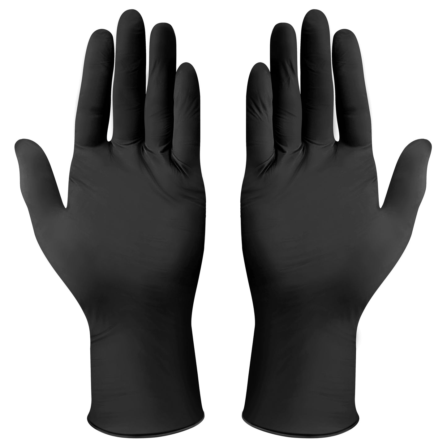 Winco GLN-LB Large Black Nitrile Disposable Gloves, Powder-Free (100pcs/box)