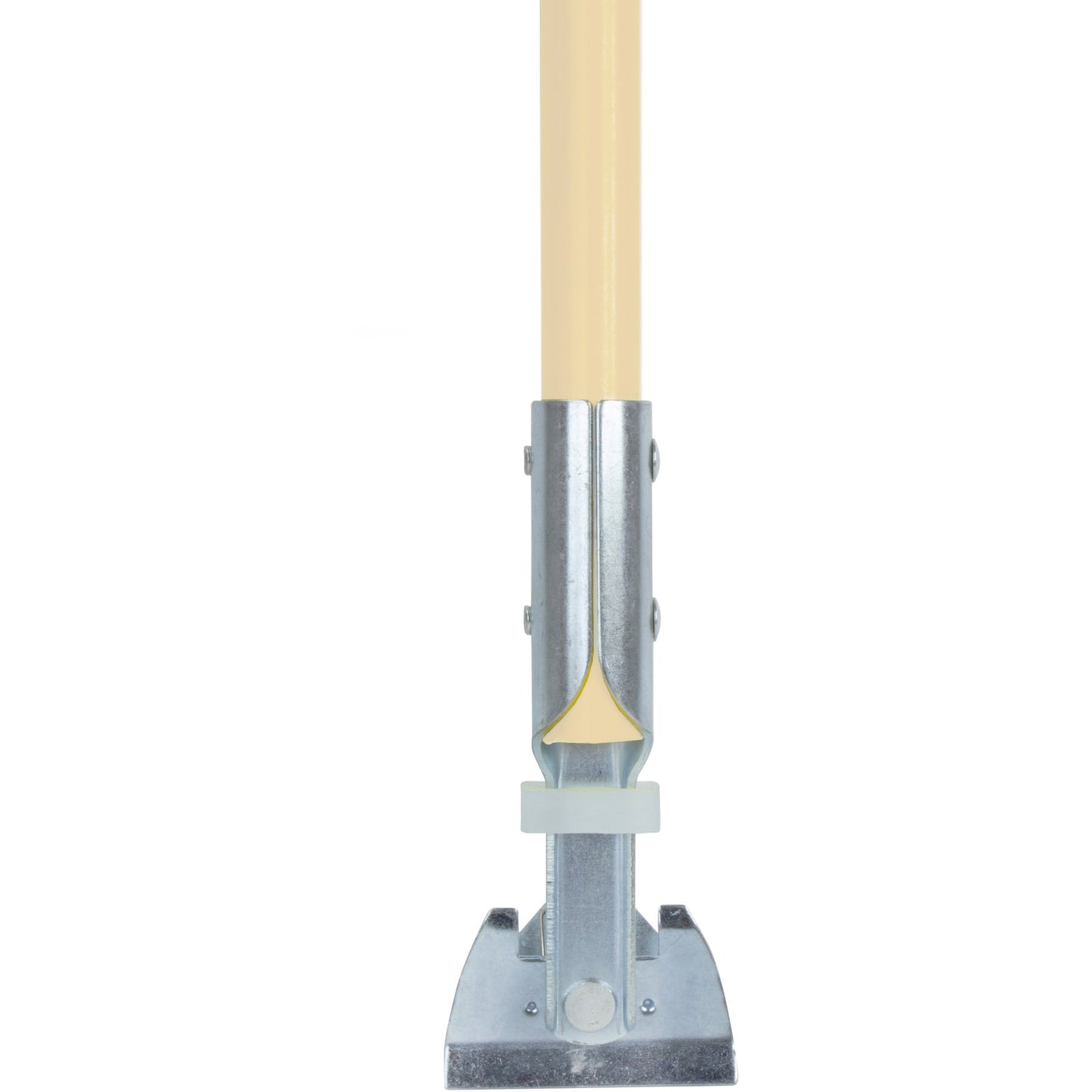 Carlisle 362113EC25 60" Tan Fiberglass Dust Mop Handle with Clip-On Connector