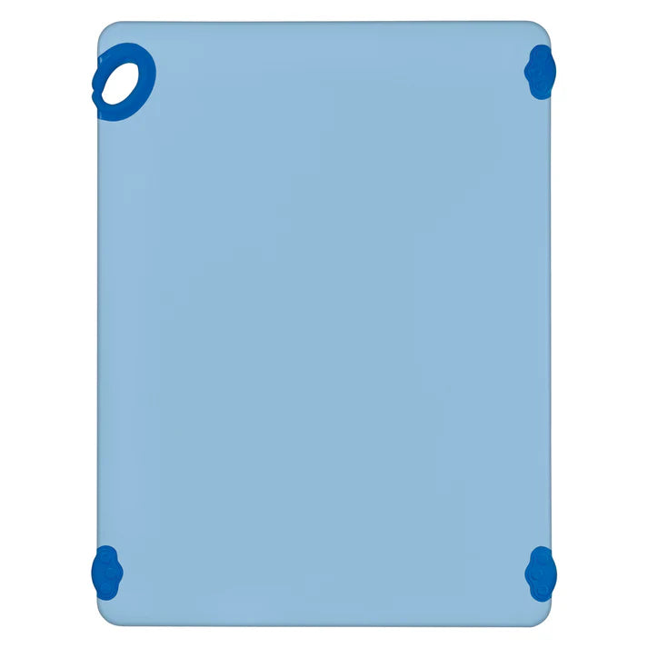 Winco CBK-1824BU 18" x 24" x 1/2" Blue Cutting Board with Hook