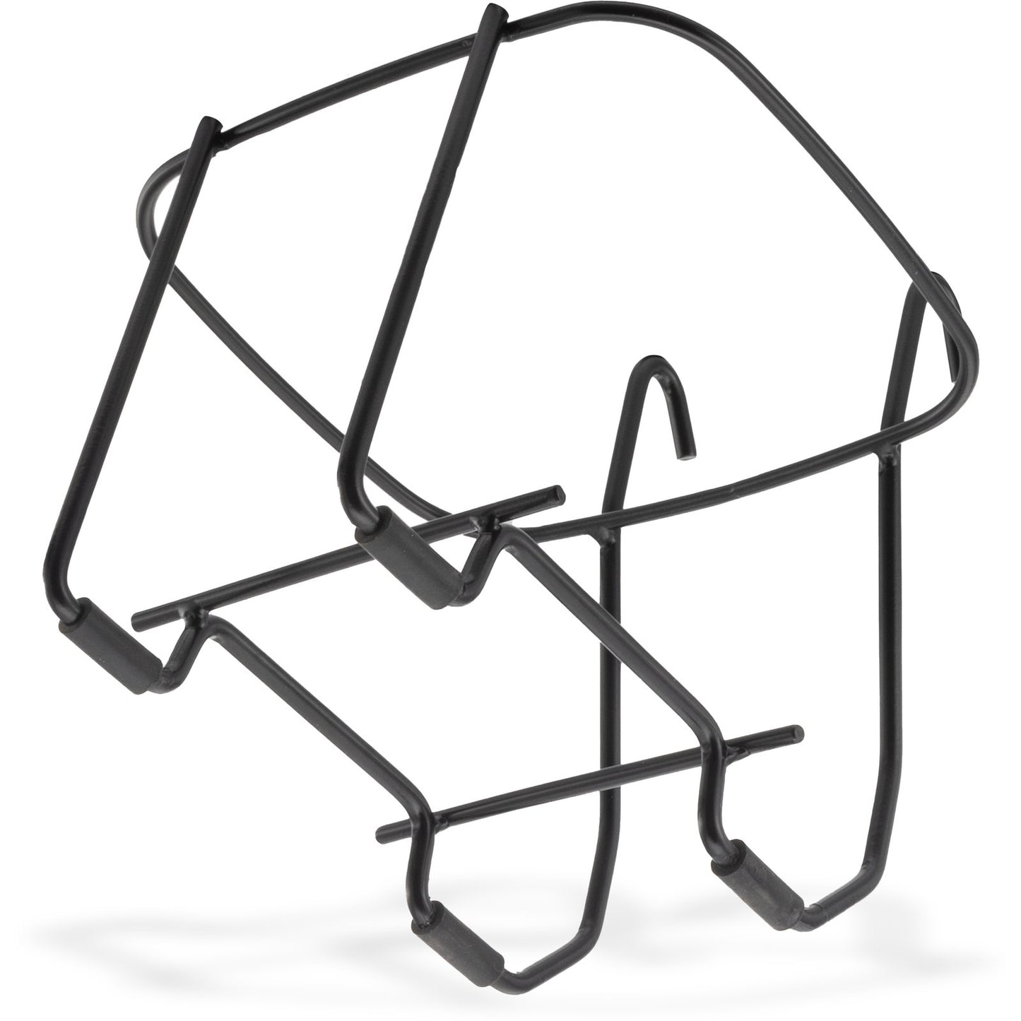 San Jamar KPPS97WM Black Wall Mounted Kleen-Pail Pro 97 Stand - Vinyl Coated Stainless Wire
