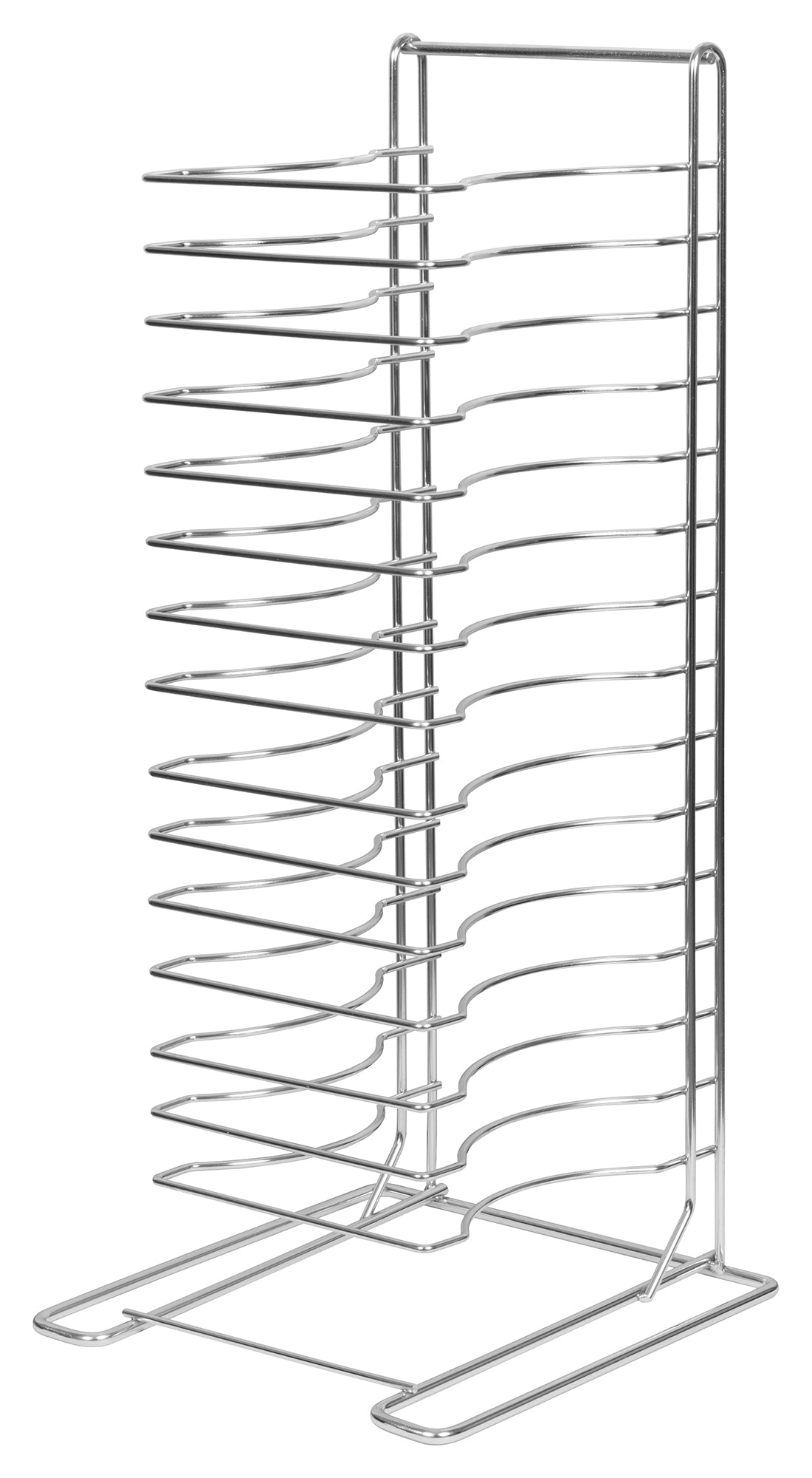 Winco APZT-1015 Chrome-Plated 15-Slot Pizza Rack