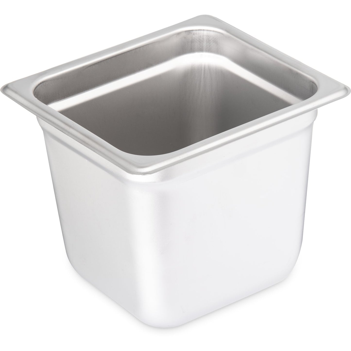 Carlisle 607166 1/6 Size Stainless Steel DuraPanLight Gauge Steam Table Hotel Pan, 6" Deep