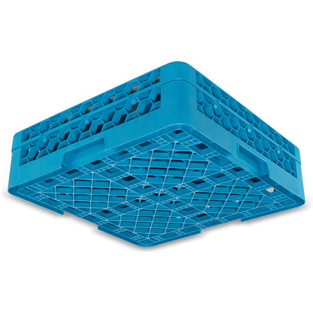Carlisle RG25-114 Carlisle Blue 25-Compartment Polypropylene OptiClean Divided Glass Rack with 1 Extender 5.56"