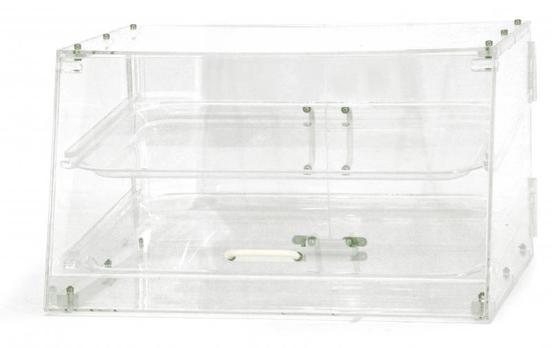 Omcan 80567 Acrylic Display Case with 2 Trays