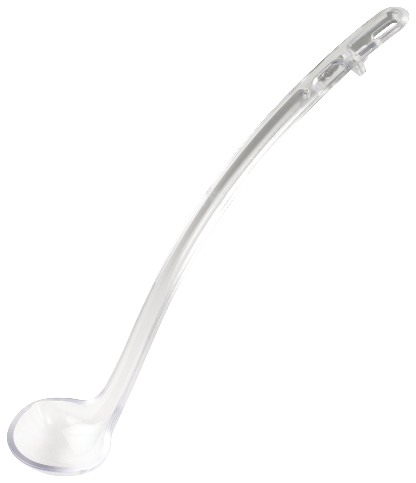 Winco CVLD-13C 1 oz. 13" Clear Curved Polycarbonate Ladle