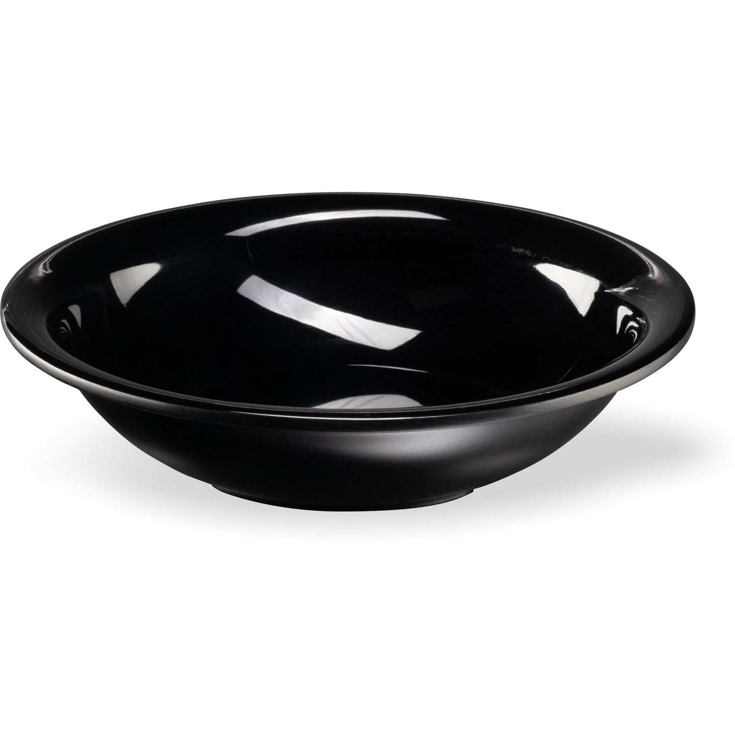 Carlisle 3303203 16 oz Black Sierrus Melamine Rimmed Bowl