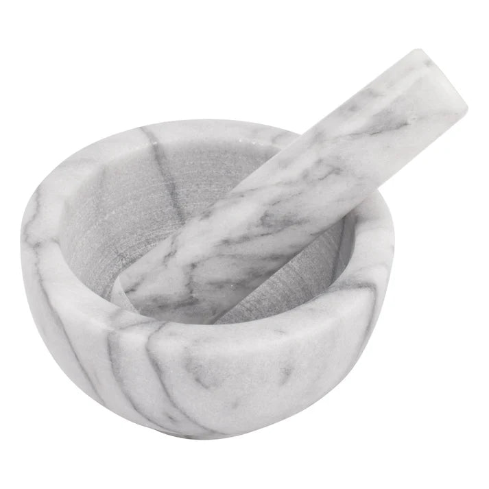 Winco MPS-42W Marble Mortar and Pestle Set