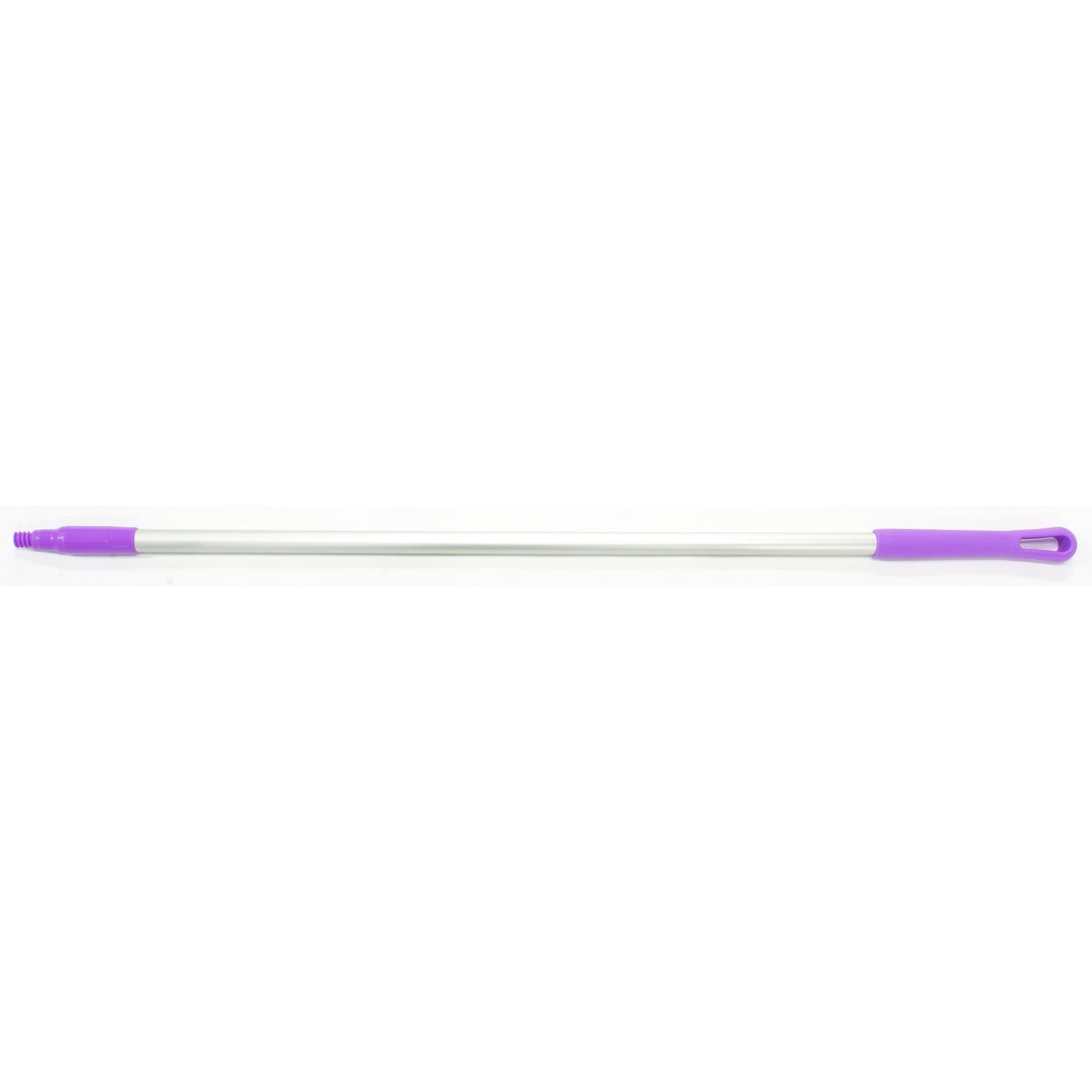 Carlisle 40216EC68 48" Purple Natural Aluminum Handle with Color-Coded Tip and Hang Up Cap