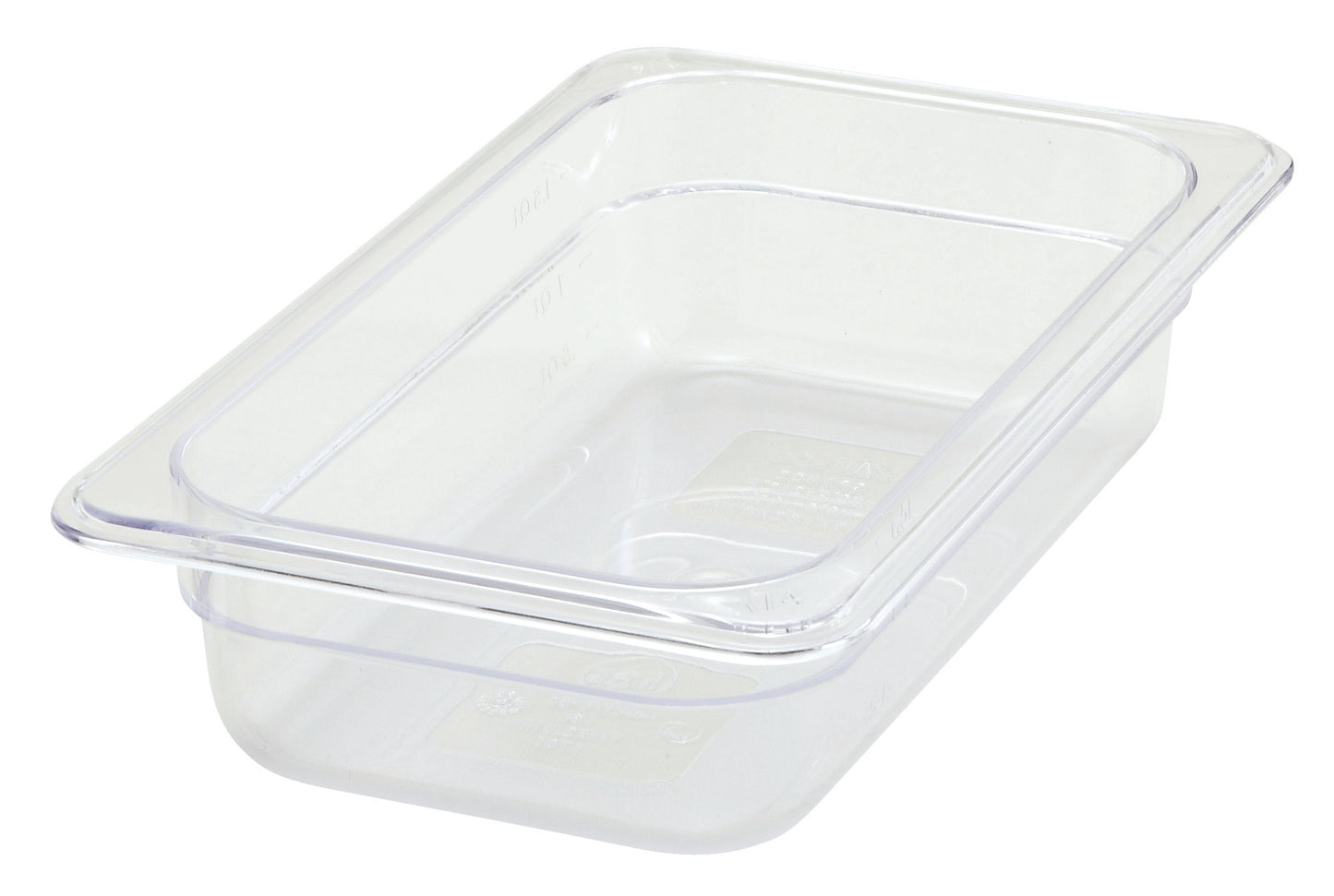 Winco SP7402 1/4 Size Polycarbonate Food Pan