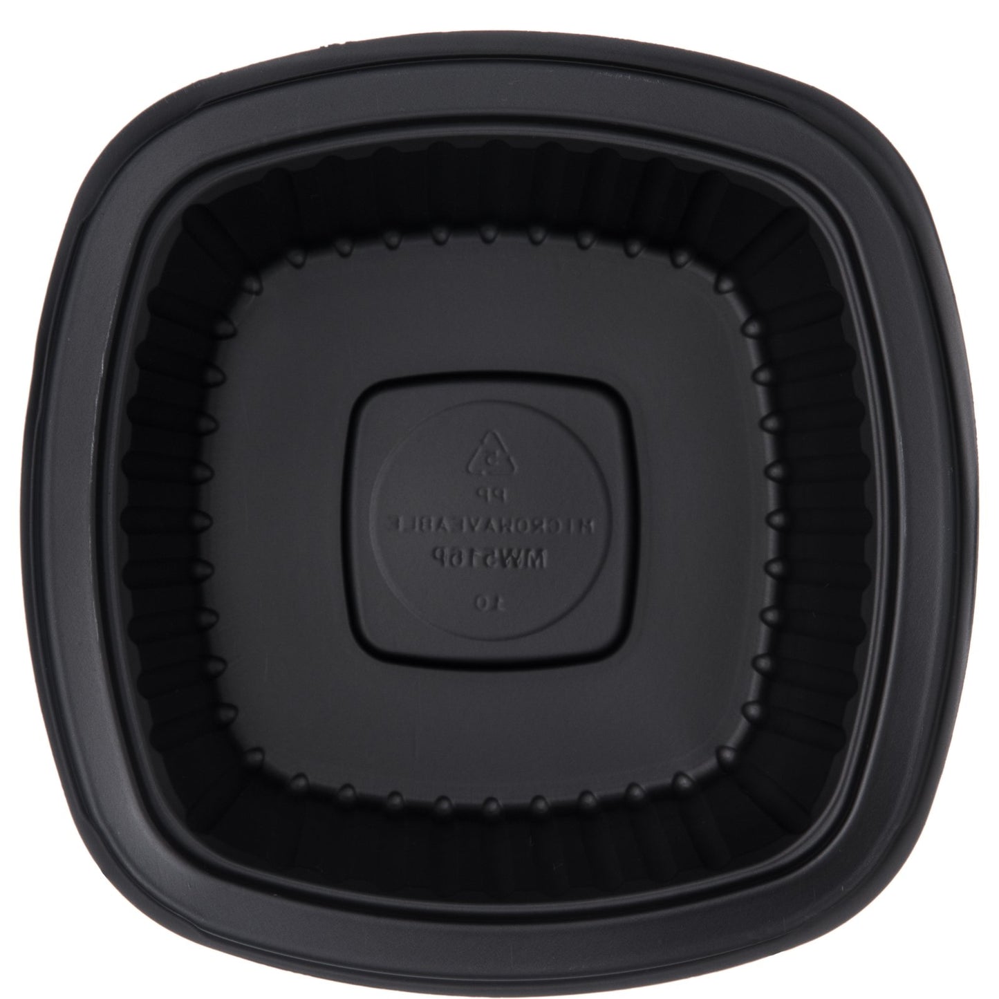 Proex DXMW516PBLK 16oz. Black Microwaveable Square Side Dish (500/cs)